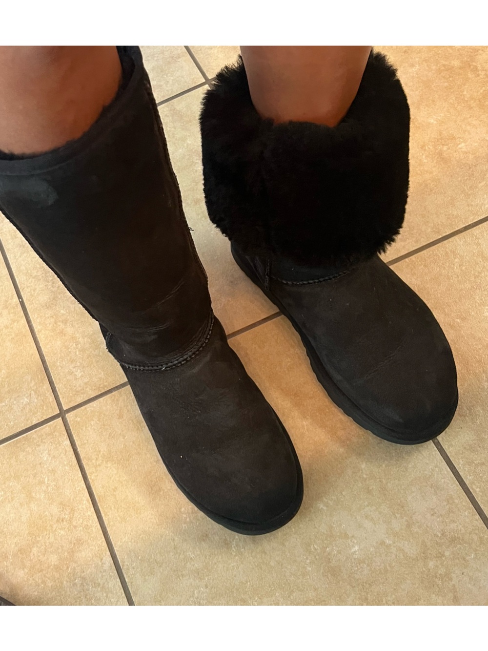 Women's Black Uggs Australia Tall Boots